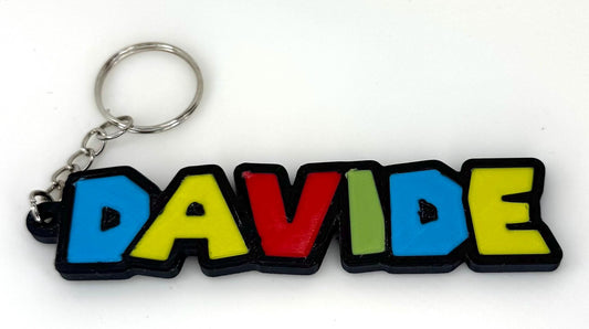 Portachiavi personalizzato nome stile Super MARIO – Regalo unico e originale