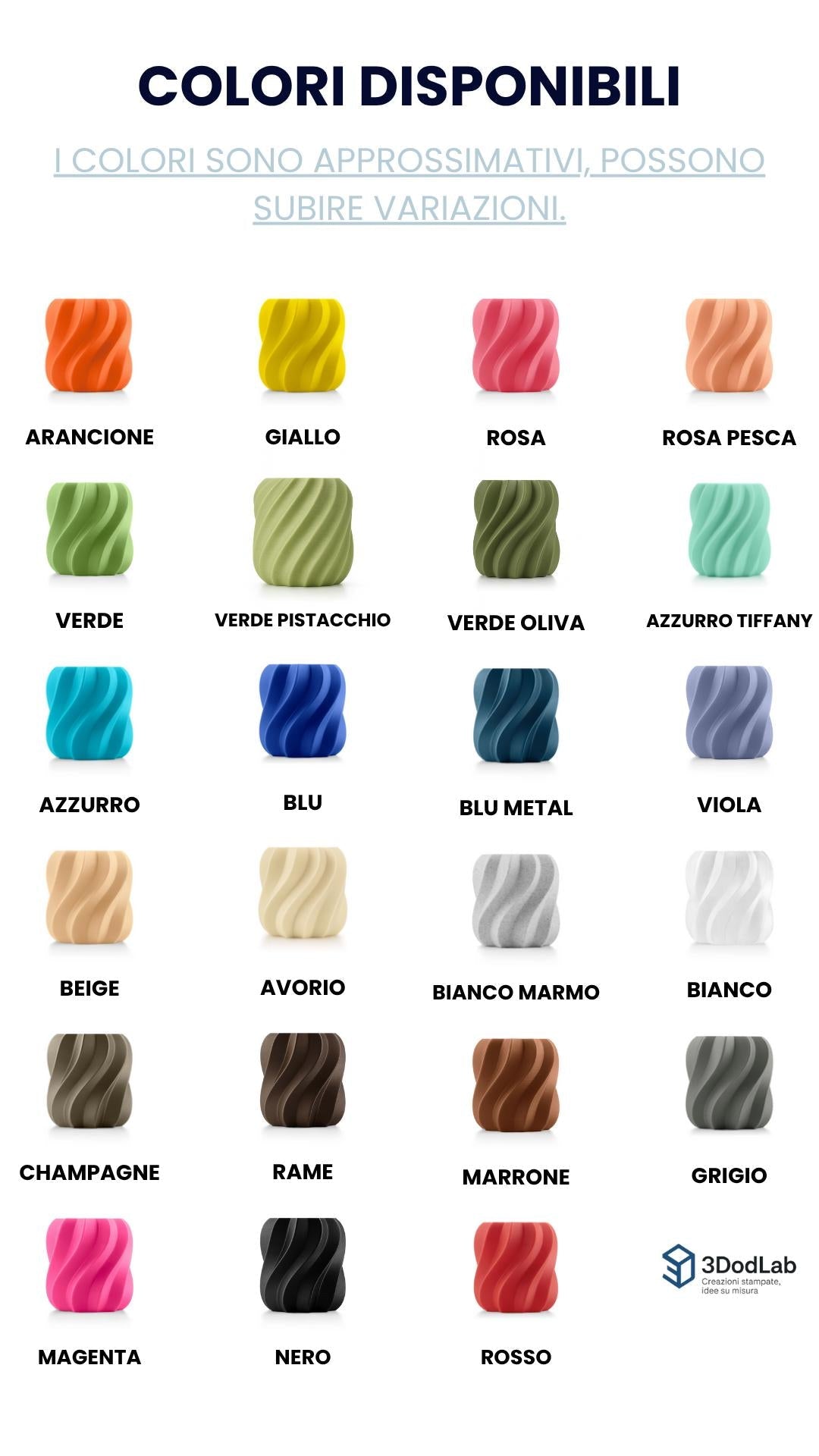 Portacandela LED minimal in PLA | Texture a coste | Idea regalo moderna per casa e salotto 3DodLAB