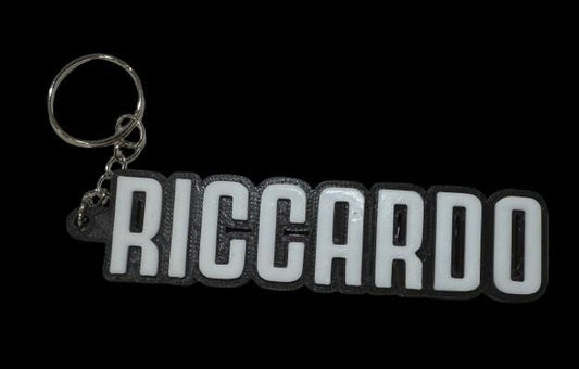 Portachiavi personalizzato nome stile squadre da calcio – Regalo unico e originale