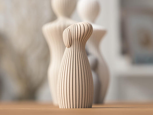 Minimalist Dog Statue in PLA | Modern Japandi/Scandi Decoration | 3D Printed | 3 Sizes | Gift Idea