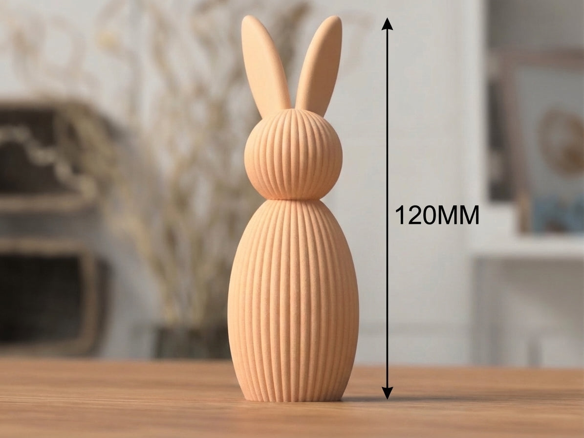 Coniglietto Pasquale Minimal | Japandi/Scandi | 3 Misure | PLA Bio | Stampa 3D