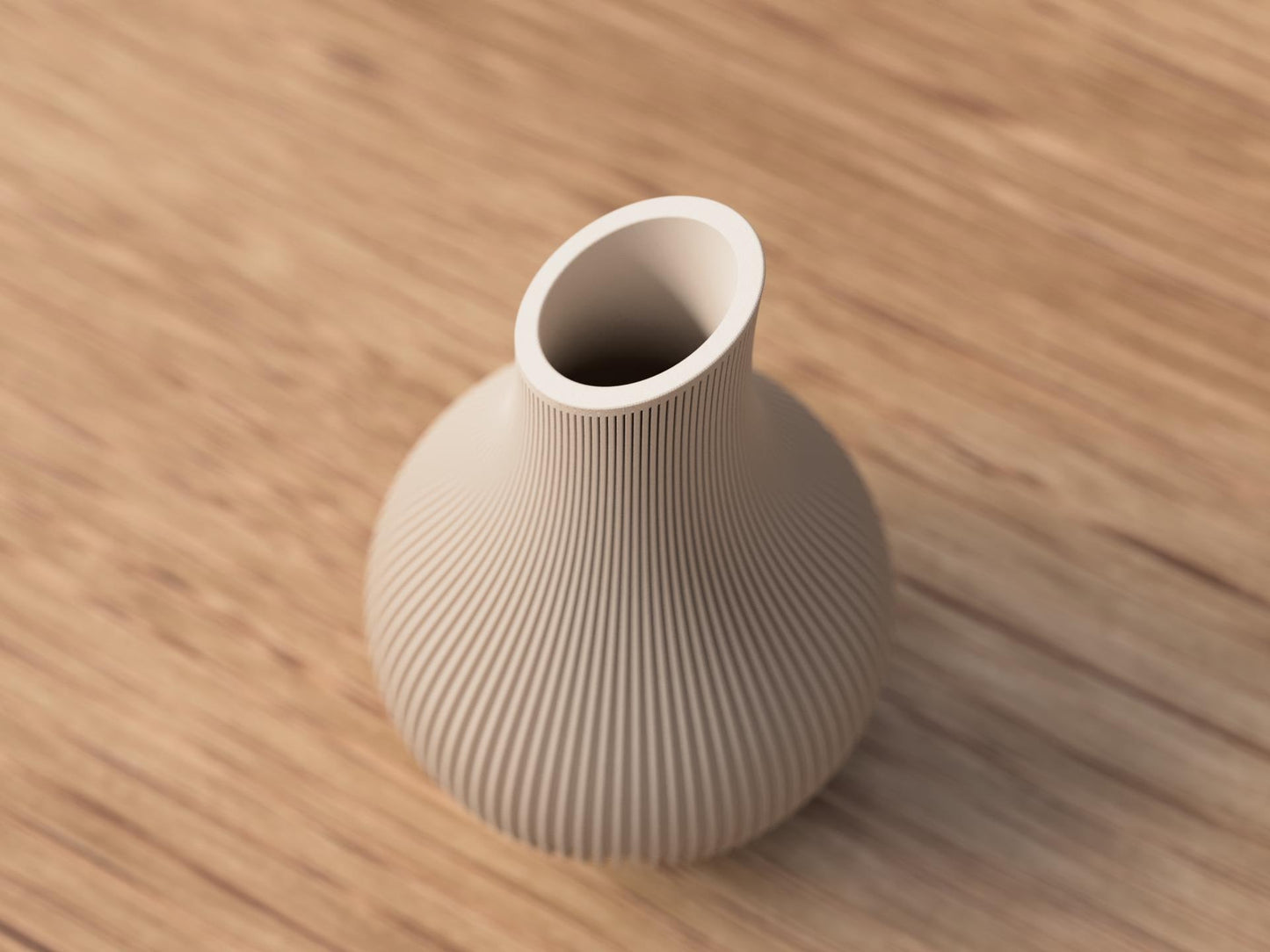 Vaso Japandi “Kanso” | Design scandi-giapponese | Vaso decorativo stampato in 3D