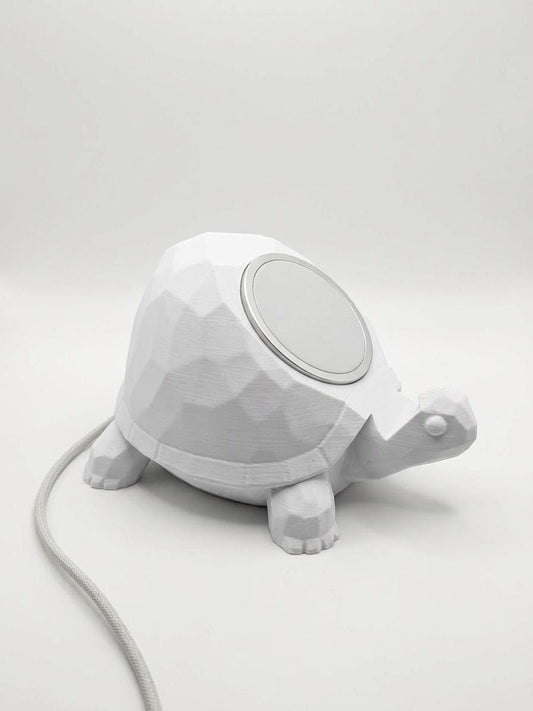 Supporto MagSafe a forma di Tartaruga | Dock iPhone 3D | Stand Scrivania Inclinato | Regalo Originale | Compatibile Apple MagSafe