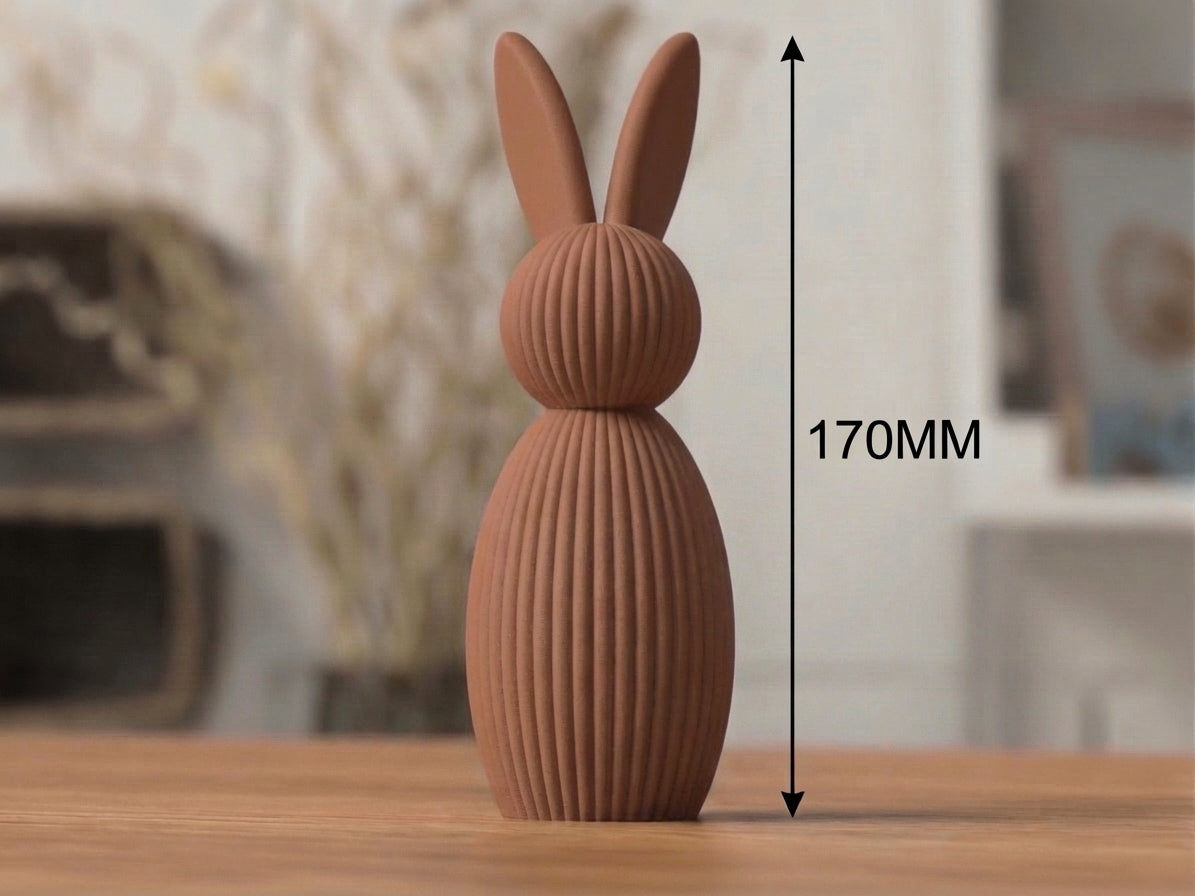 Coniglietto Pasquale Minimal | Japandi/Scandi | 3 Misure | PLA Bio | Stampa 3D