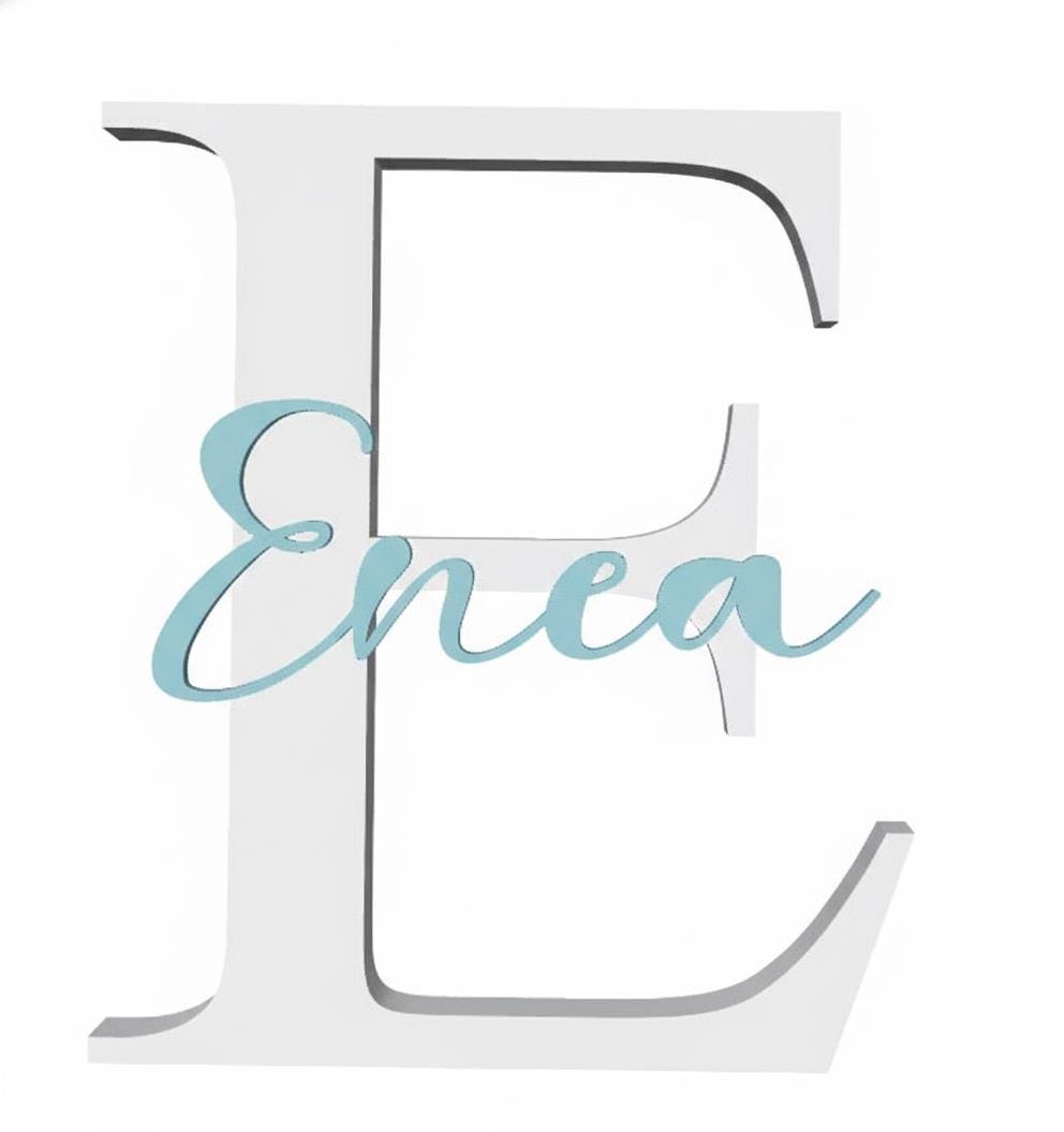 Lettera Iniziale 3D Personalizzata con Nome | 15–20-25-30 cm