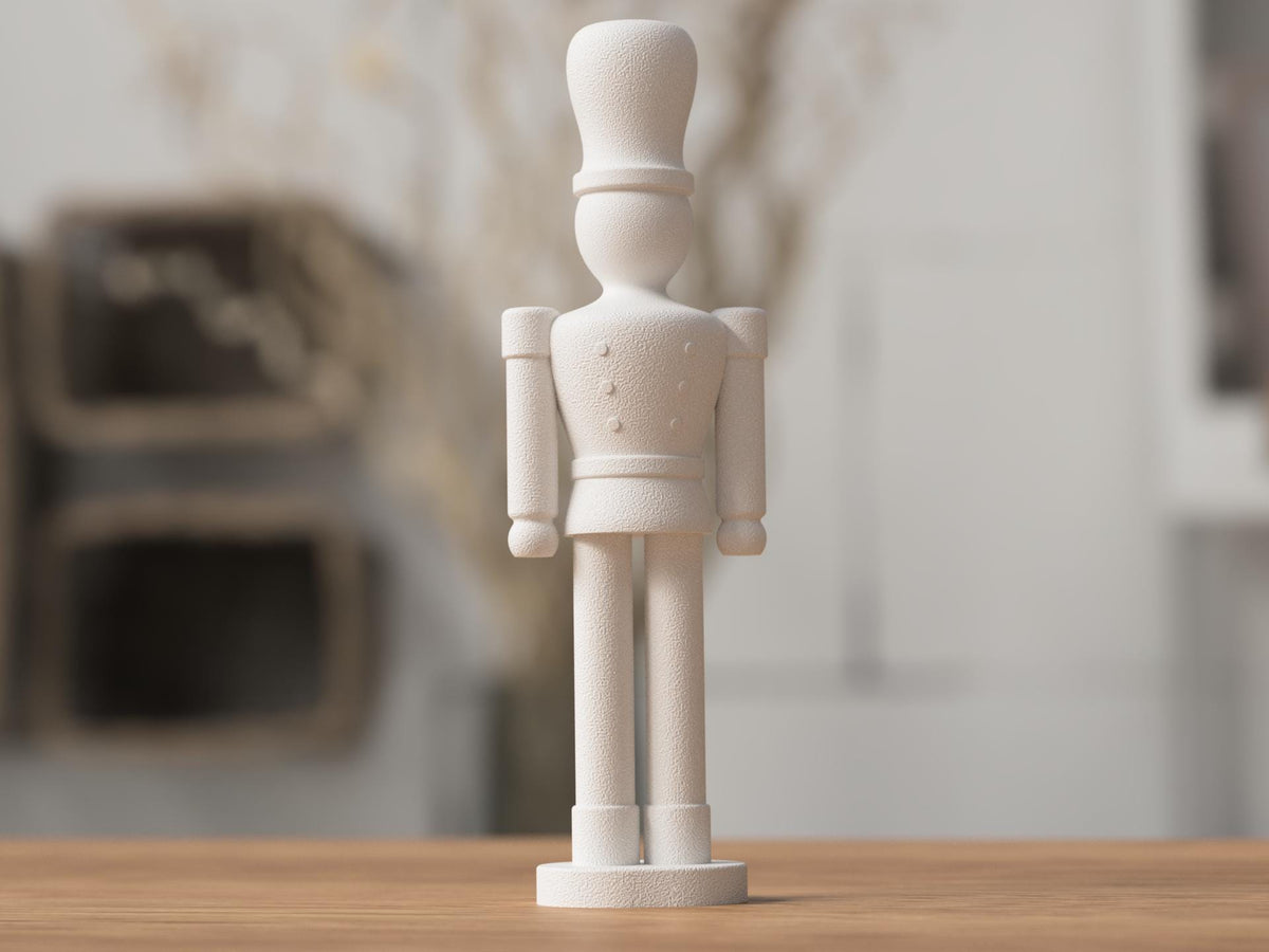 Schiaccianoci Japandi 21 cm, decorazione di Natale moderna