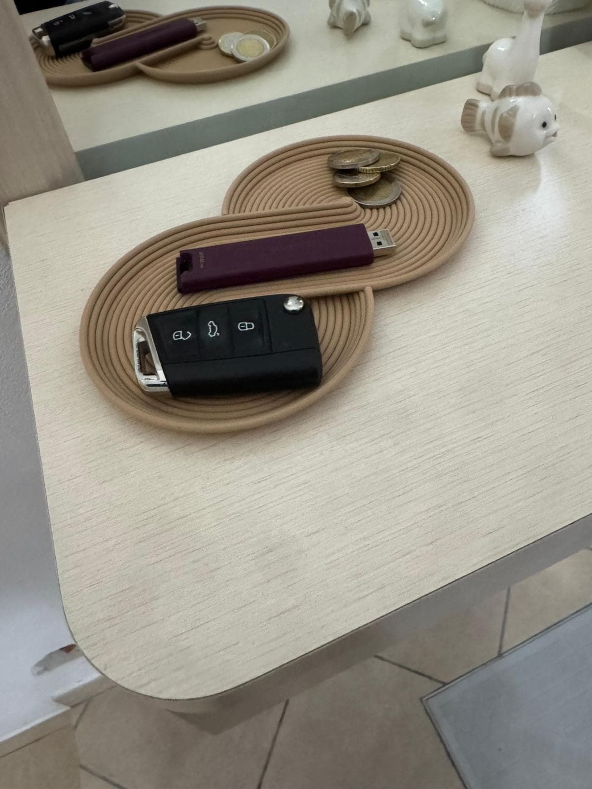 Svuota Tasche Infinito 170mm | Portaoggetti Design Moderno | Organizer Chiavi Monete Orologi | Stampa 3D in PLA | 5 Colori ODDO INFISSI DI ODDO ORAZIO