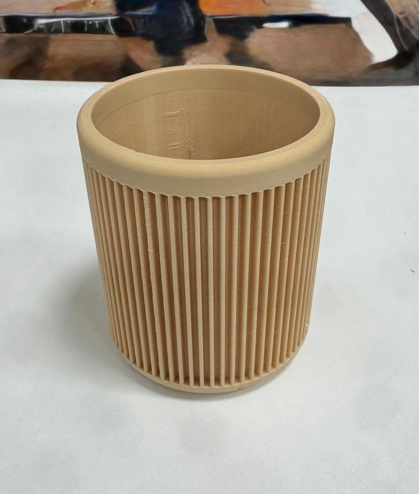 Porta penne in PLA | Design minimal 3D stampato | Organizer da scrivania moderno, ecologico, decorazione home office, regalo ufficio 3DodLAB