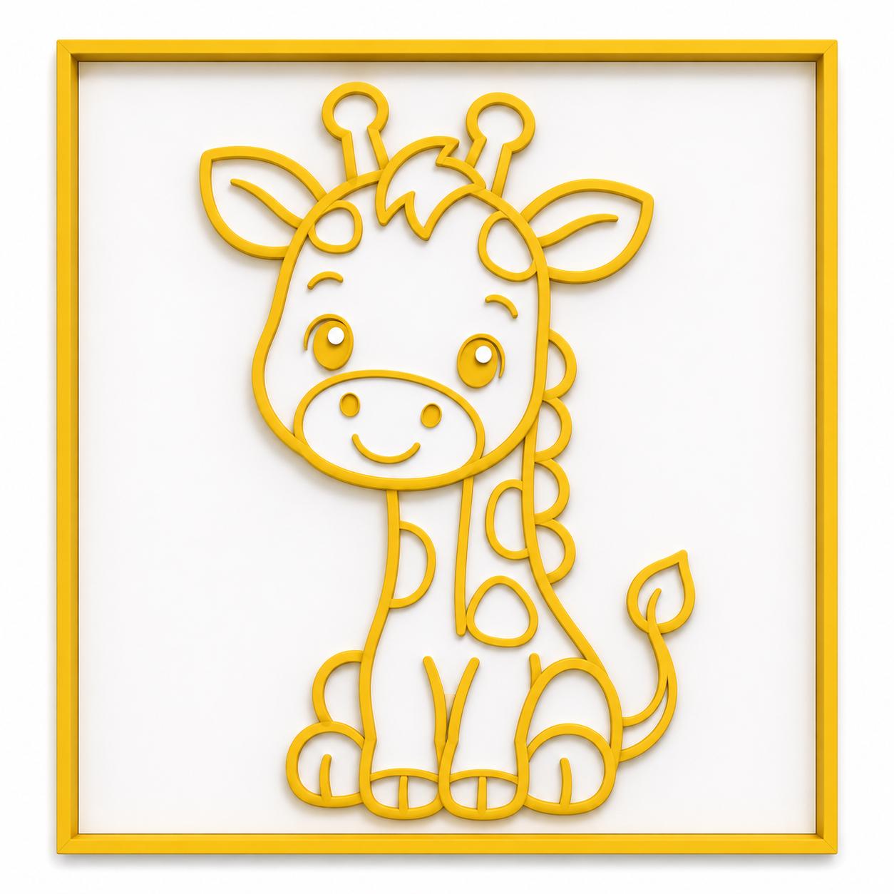 Quadro 3D Animaletto Personalizzato per Cameretta Bambini