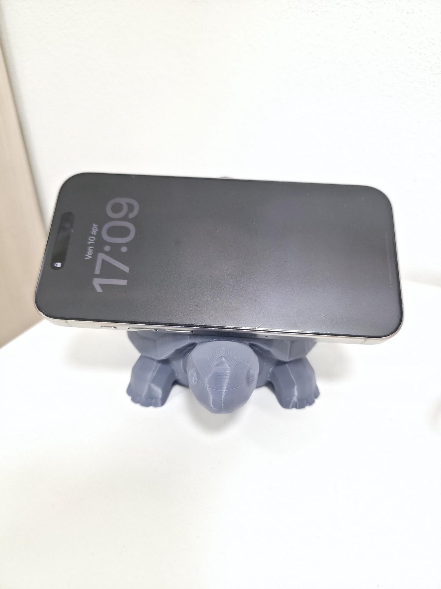 Supporto MagSafe a forma di Tartaruga | Dock iPhone 3D | Stand Scrivania Inclinato | Regalo Originale | Compatibile Apple MagSafe