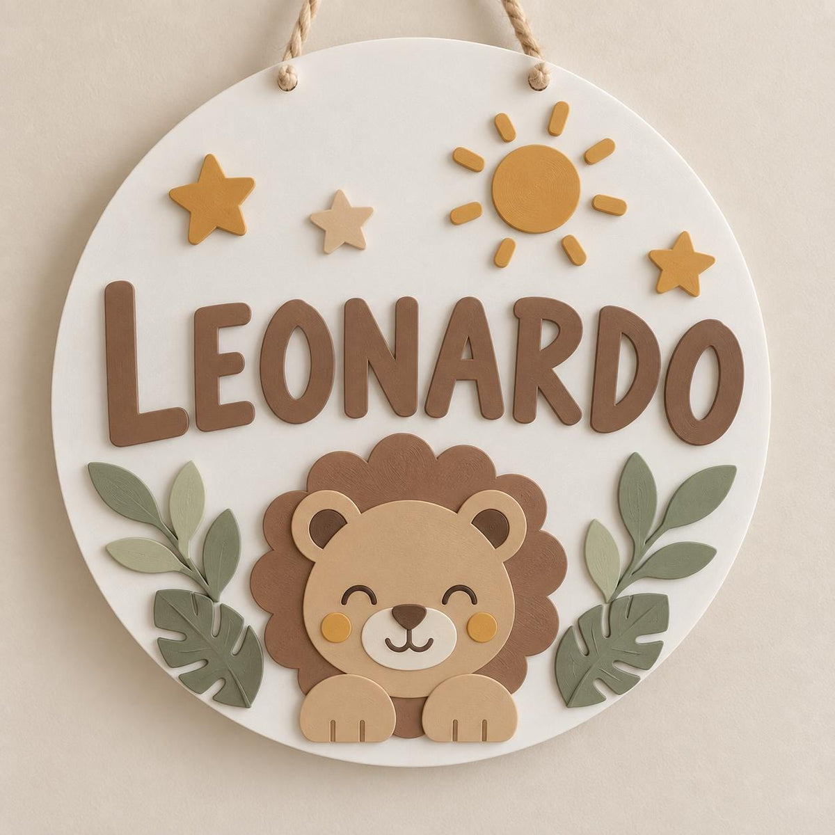 Coccarda nascita personalizzata con nome – 20 cm