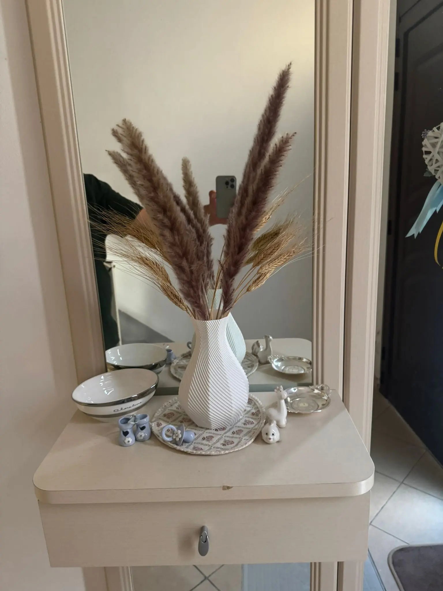 Vaso ottagonale moderno BIANCO 3DodLAB
