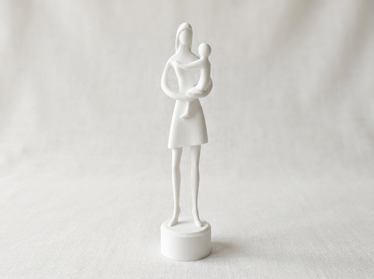Personalized Mother and Child Figurine | Gift for Mom | Mother's Day Gift Idea | Modern 3D Printed Decoration