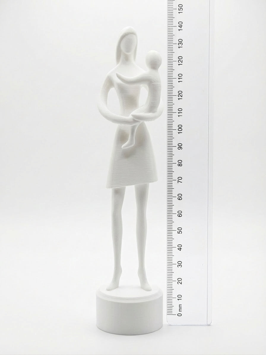 Personalized Mother and Child Figurine | Gift for Mom | Mother's Day Gift Idea | Modern 3D Printed Decoration