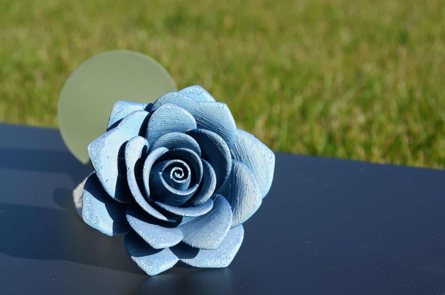 Rosa Eterna con Base – Fiore Decorativo Stampato in 3D (15 / 20 / 25 cm) | 4 Colori