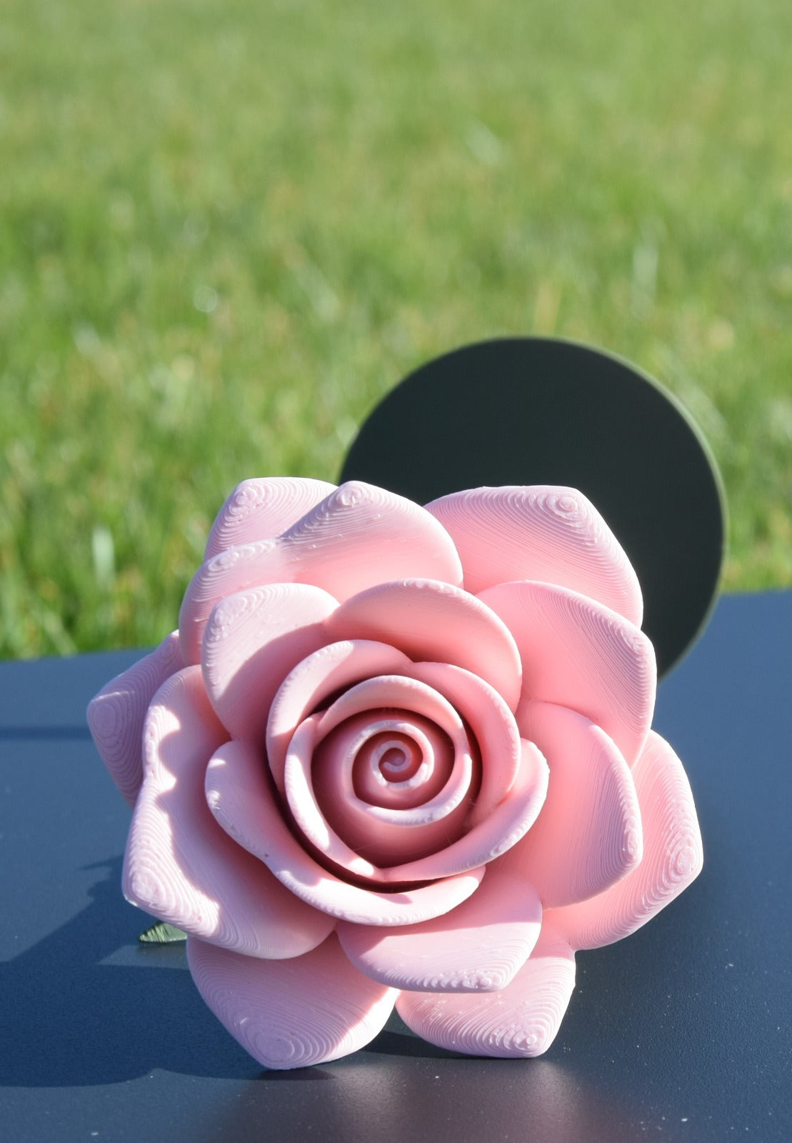 Rosa Eterna con Base – Fiore Decorativo Stampato in 3D (15 / 20 / 25 cm) | 4 Colori
