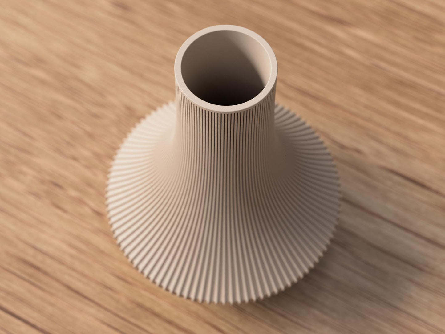 Vaso Japandi SHINTO Rigato 3D in PLA | Vaso decorativo minimal moderno | 18 cm / 21 cm | 3DodLAB