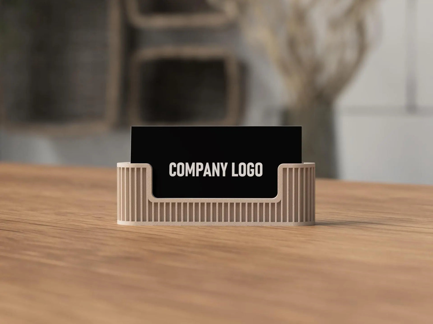 Porta Biglietti da Visita in Stile Moderno • “Business Card Holder” Superficie Texture • Stampa 3D 3DodLAB