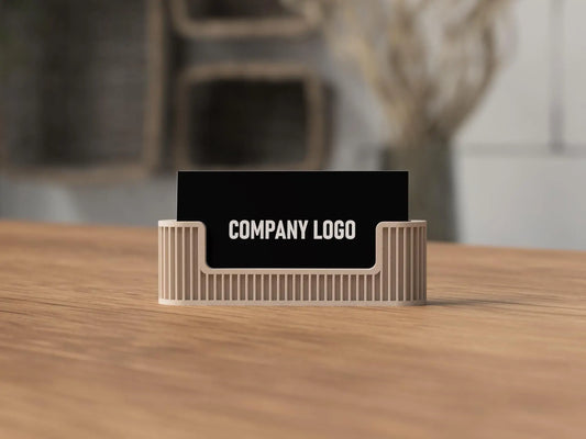 Porta Biglietti da Visita in Stile Moderno • “Business Card Holder” Superficie Texture • Stampa 3D 3DodLAB
