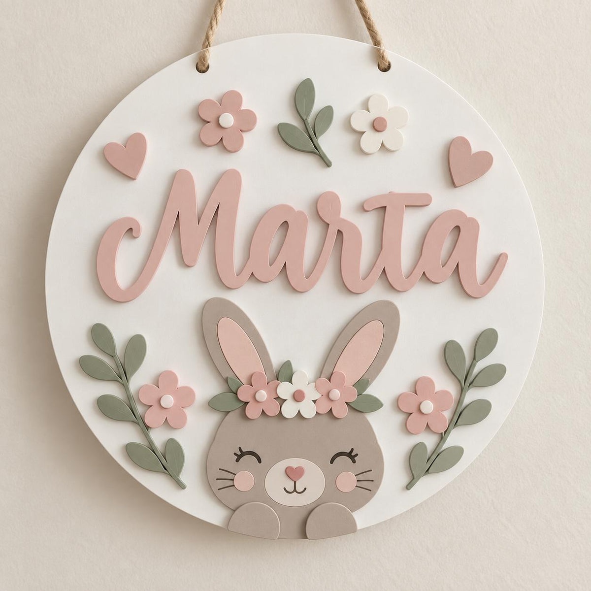 Coccarda nascita personalizzata con nome – 20 cm