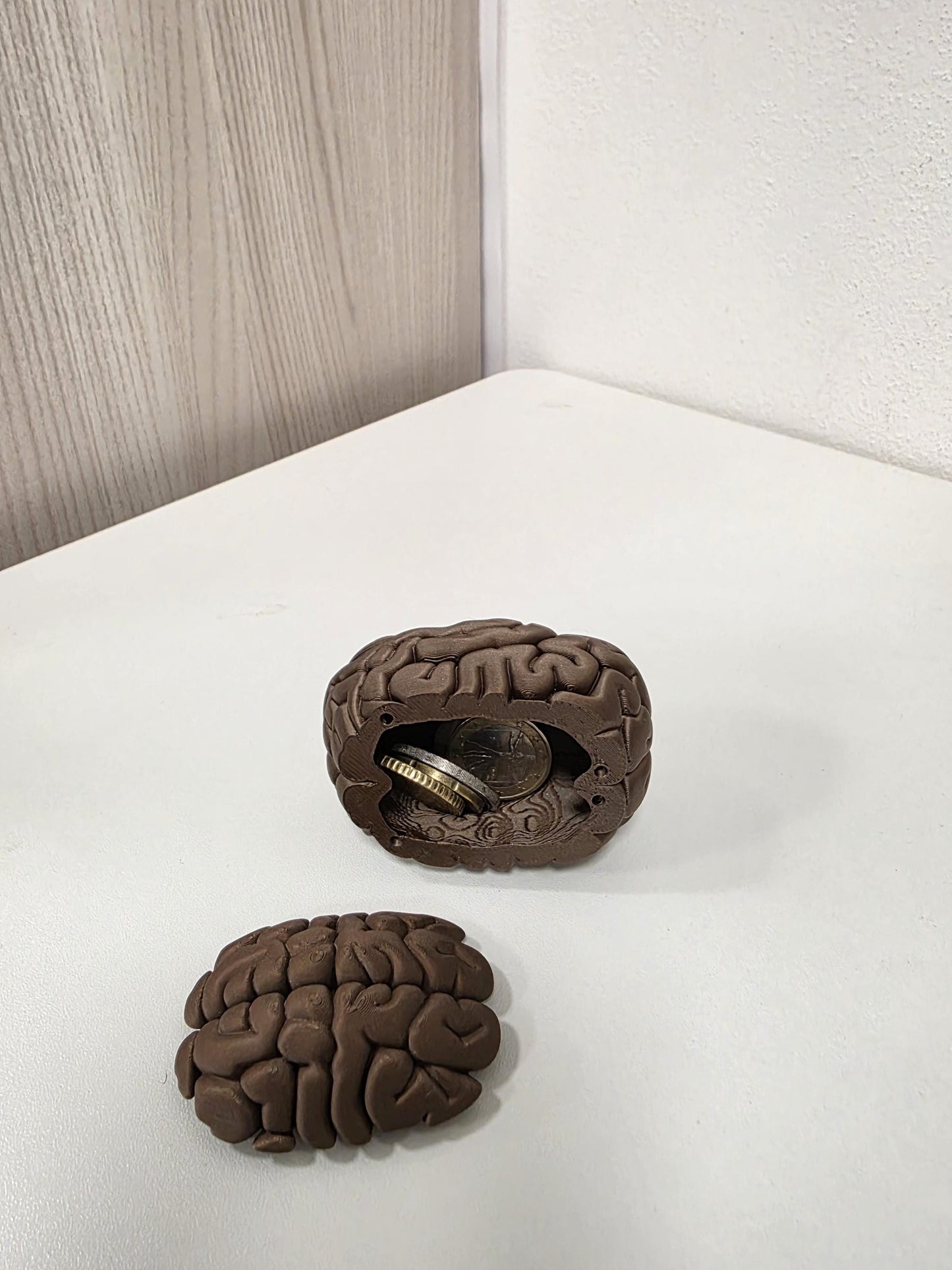 Scatola Cervello 3D con Coperchio Magnetico | Brain Box Portagioie e Scatola dei Ricordi