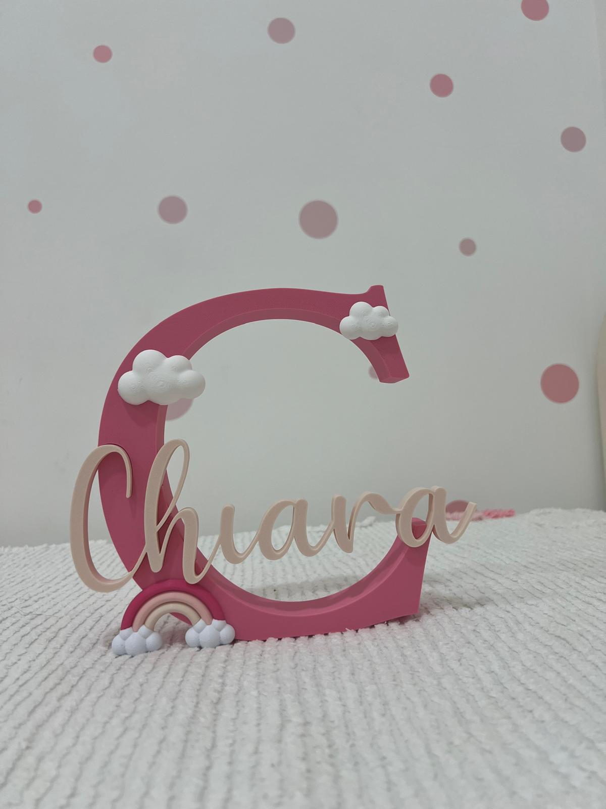 Personalized 3D Initial Letter with Name | 15–20–25–30 cm