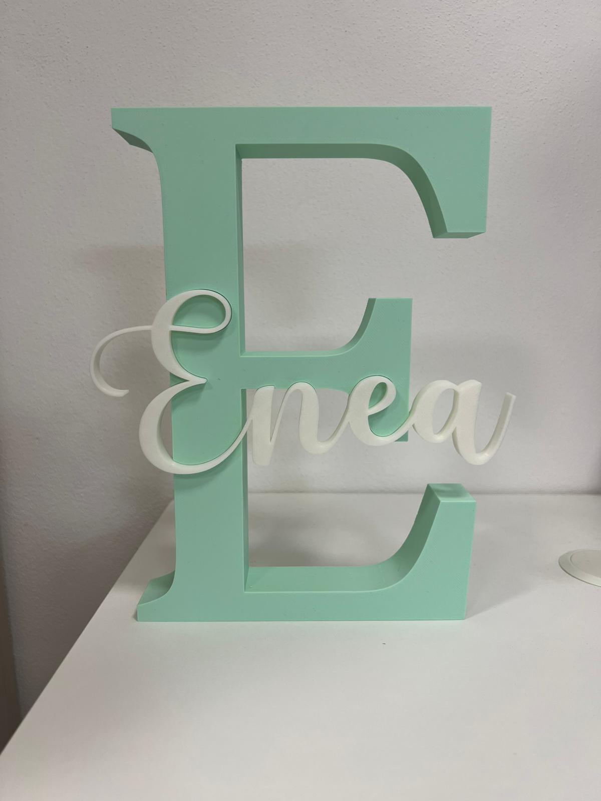 Personalized 3D Initial Letter with Name | 15–20–25–30 cm