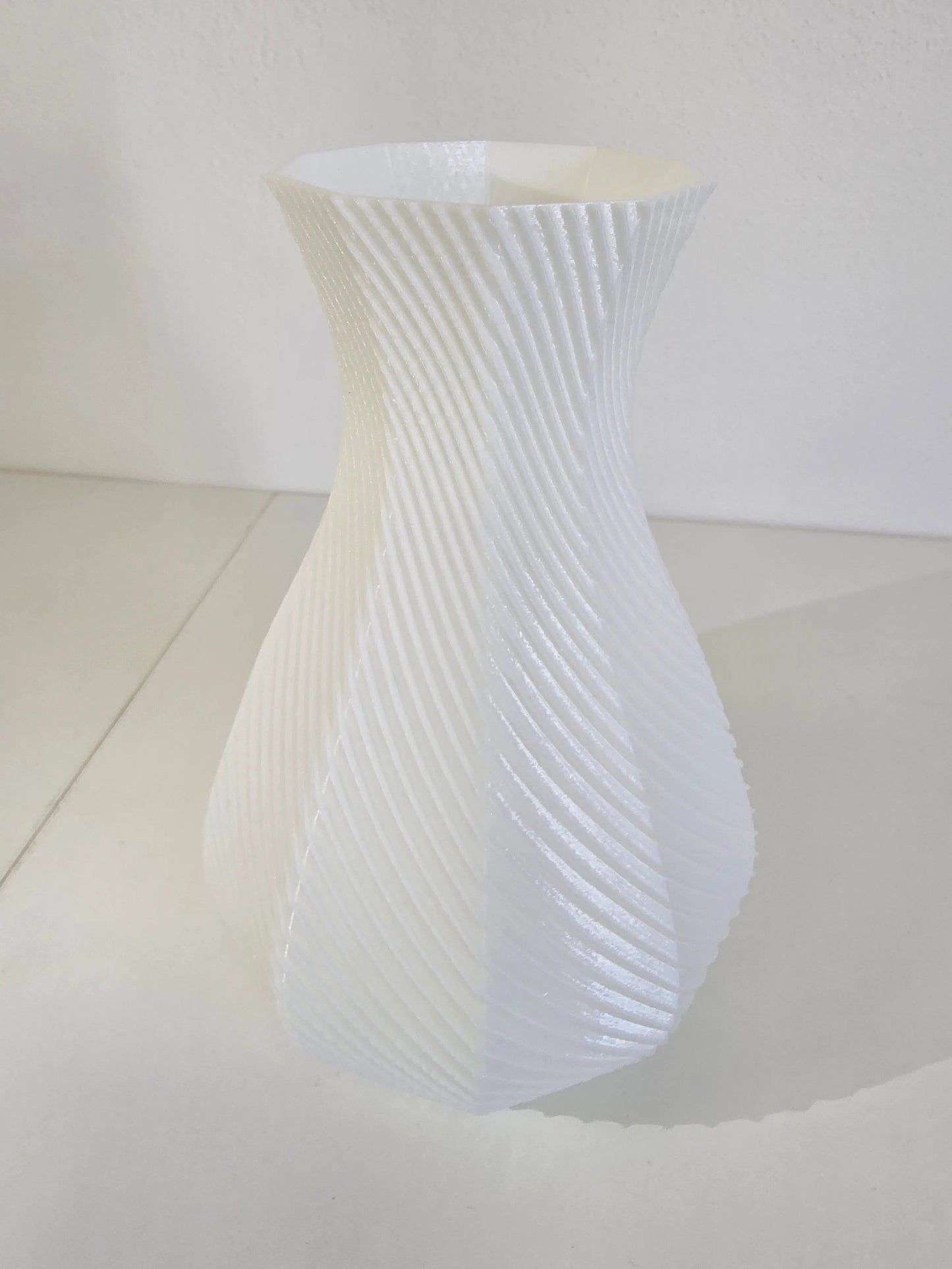 Vaso ottagonale moderno BIANCO 3DodLAB