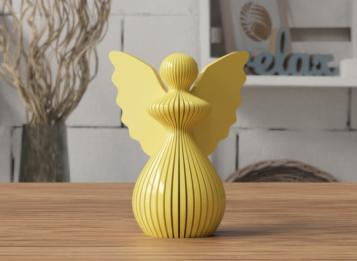 Angelo di Natale in PLA 8 cm | Decorazione natalizia stampata 3D | Addobbo albero, idea regalo originale, decorazioni fatte a mano. 3DodLAB