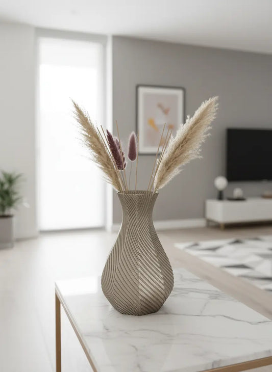 Vaso ottagonale moderno decorativo CHAMPAGNE 3DodLAB