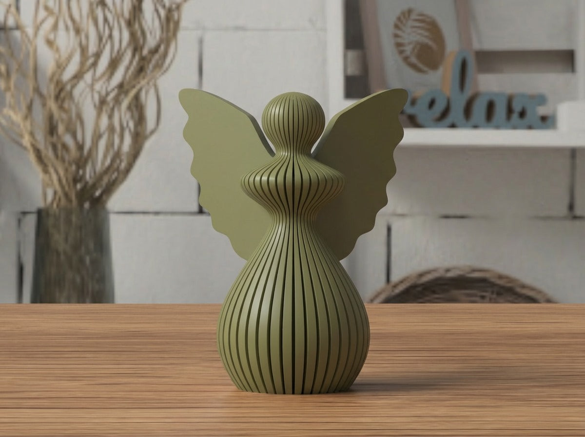 Angelo di Natale in PLA 8 cm | Decorazione natalizia stampata 3D | Addobbo albero, idea regalo originale, decorazioni fatte a mano. 3DodLAB