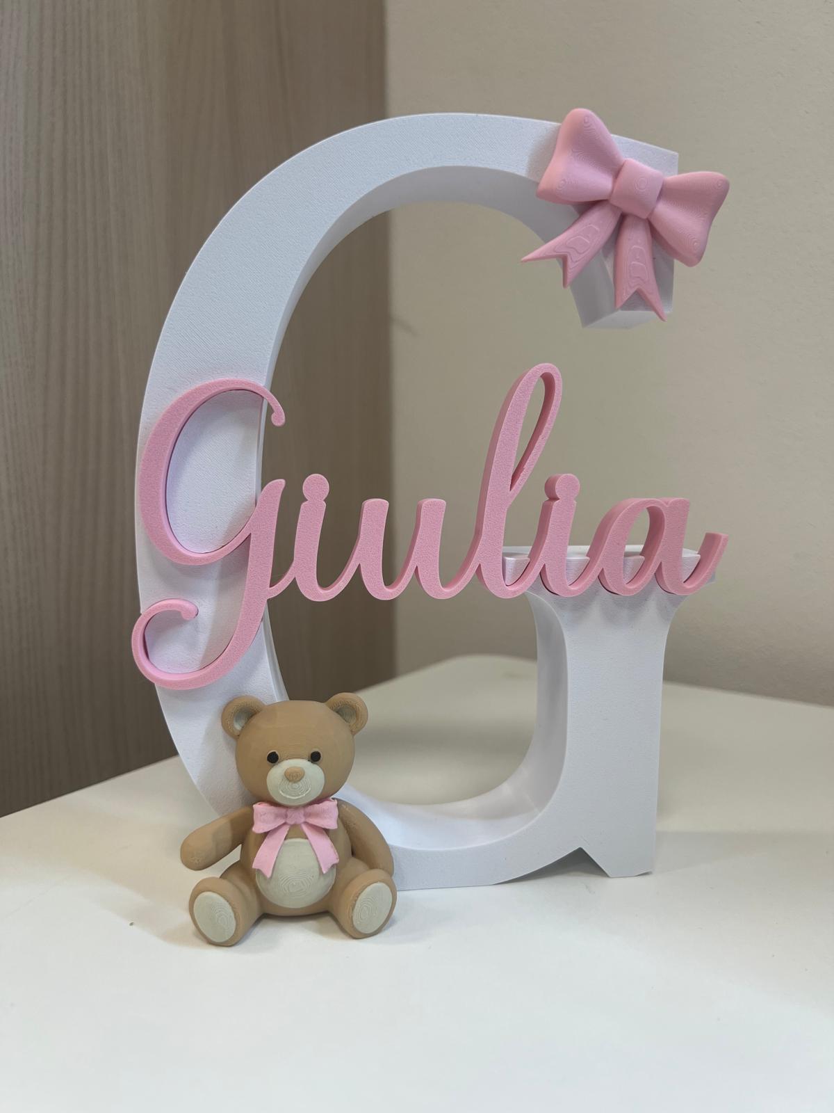 Personalized 3D Initial Letter with Name | 15–20–25–30 cm