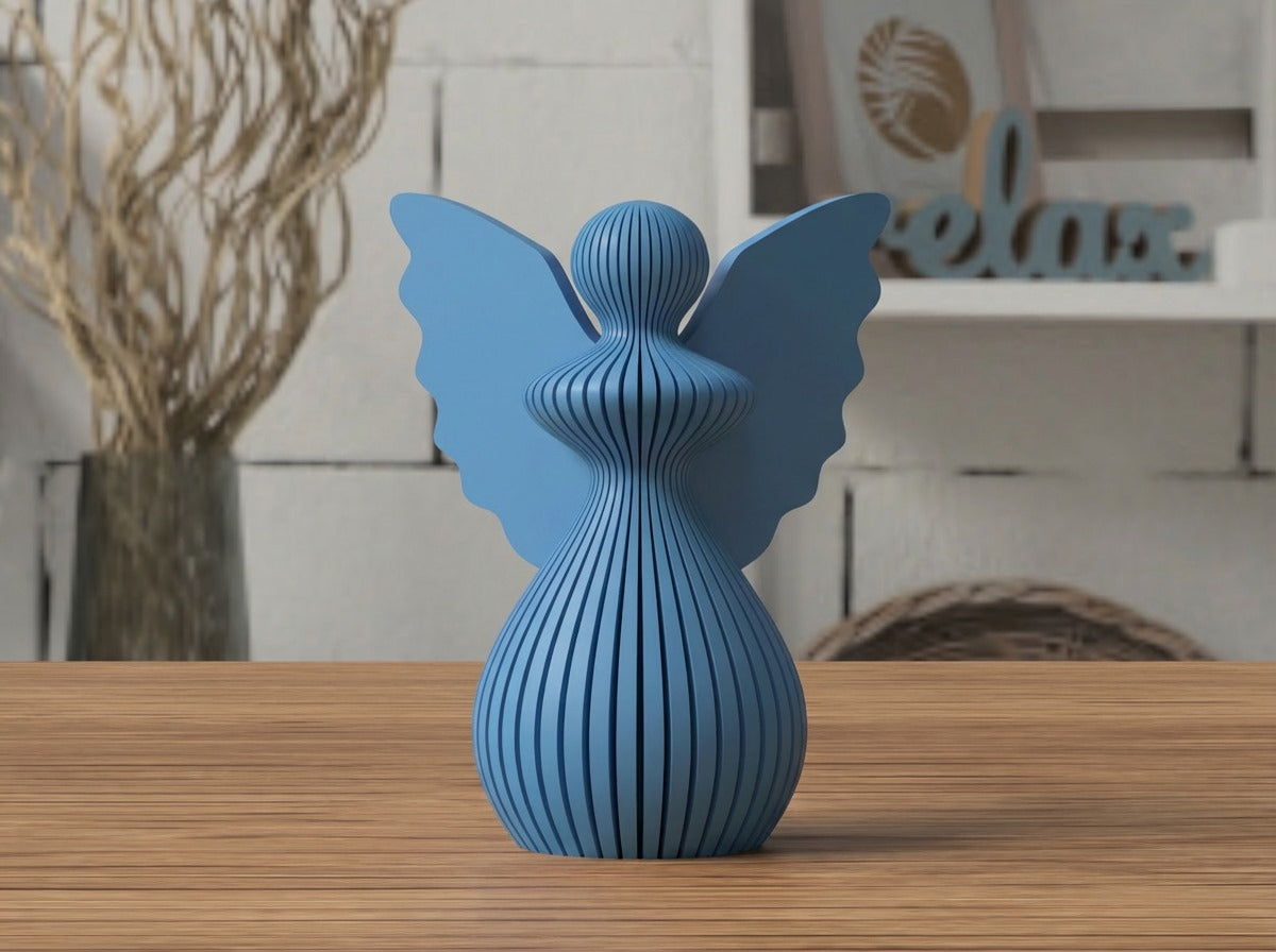 Angelo di Natale in PLA 8 cm | Decorazione natalizia stampata 3D | Addobbo albero, idea regalo originale, decorazioni fatte a mano. 3DodLAB