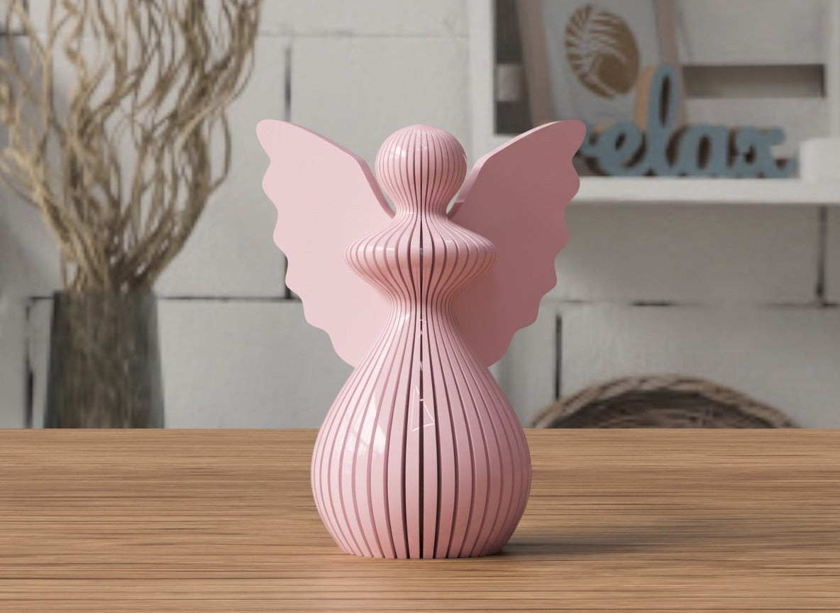 Angelo di Natale in PLA 8 cm | Decorazione natalizia stampata 3D | Addobbo albero, idea regalo originale, decorazioni fatte a mano. 3DodLAB