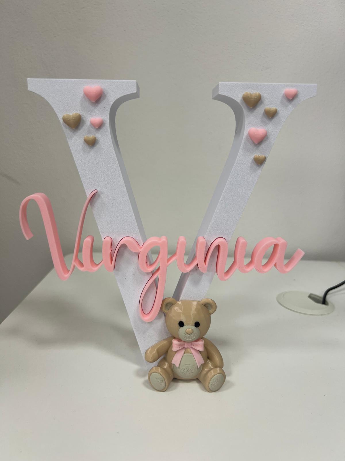 Personalized 3D Initial Letter with Name | 15–20–25–30 cm