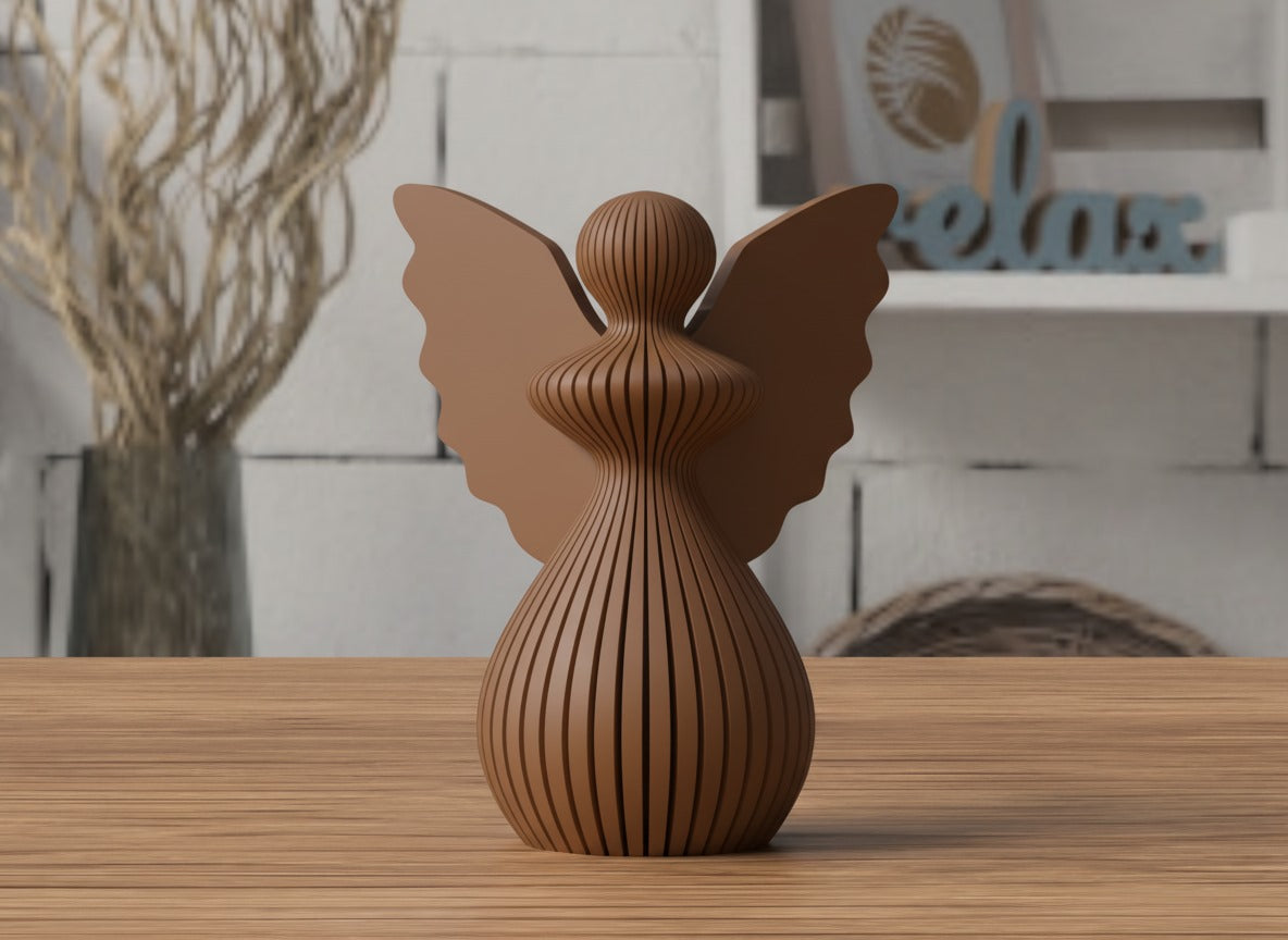 Angelo di Natale in PLA 8 cm | Decorazione natalizia stampata 3D | Addobbo albero, idea regalo originale, decorazioni fatte a mano. 3DodLAB