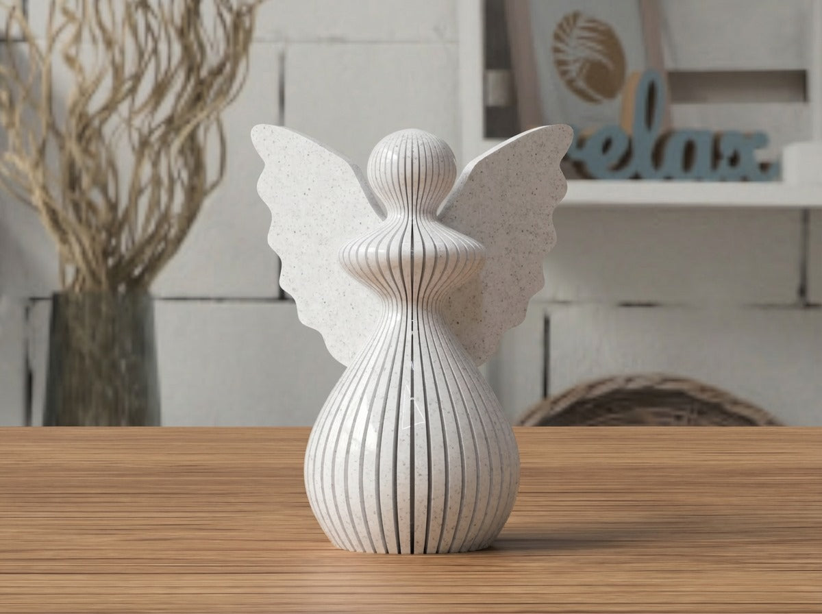 Angelo di Natale in PLA 8 cm | Decorazione natalizia stampata 3D | Addobbo albero, idea regalo originale, decorazioni fatte a mano. 3DodLAB