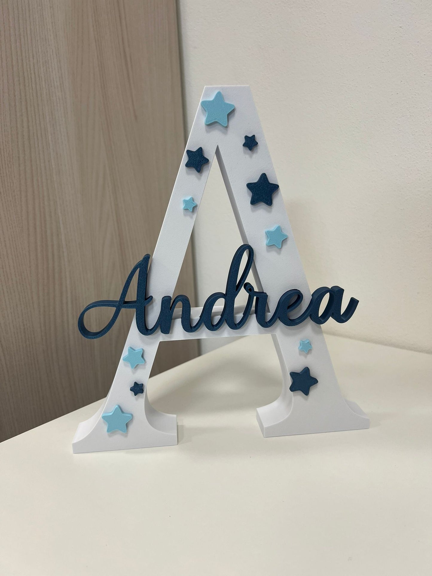 Personalized 3D Initial Letter with Name | 15–20–25–30 cm
