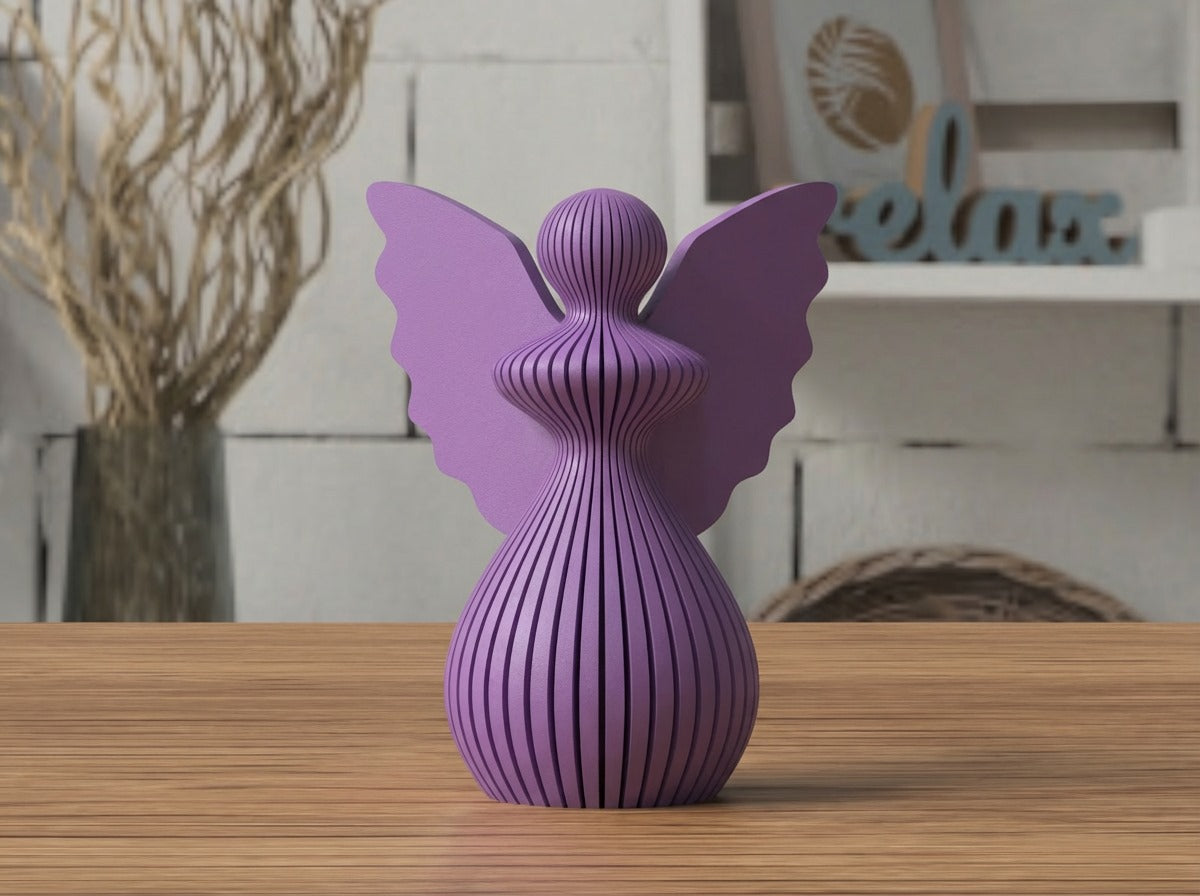 Angelo di Natale in PLA 8 cm | Decorazione natalizia stampata 3D | Addobbo albero, idea regalo originale, decorazioni fatte a mano. 3DodLAB