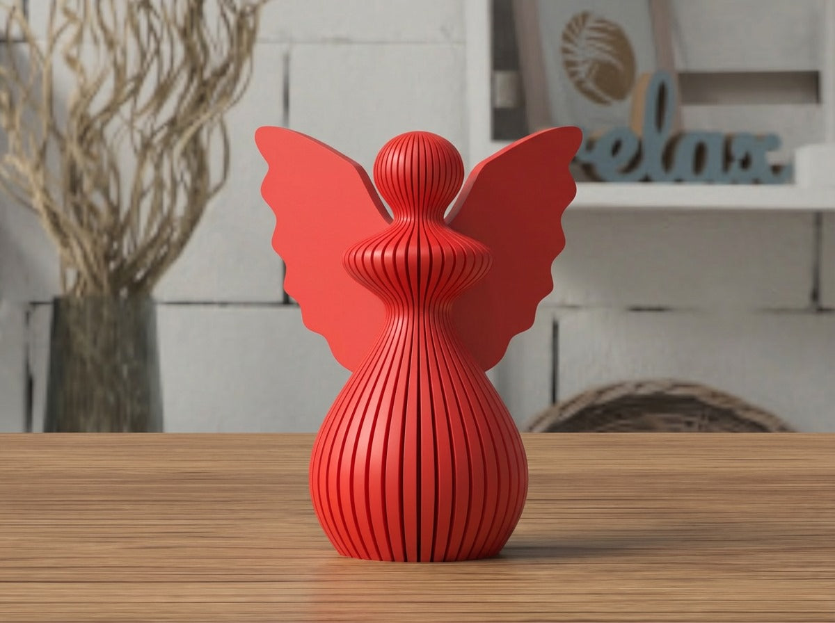 Angelo di Natale in PLA 8 cm | Decorazione natalizia stampata 3D | Addobbo albero, idea regalo originale, decorazioni fatte a mano. 3DodLAB