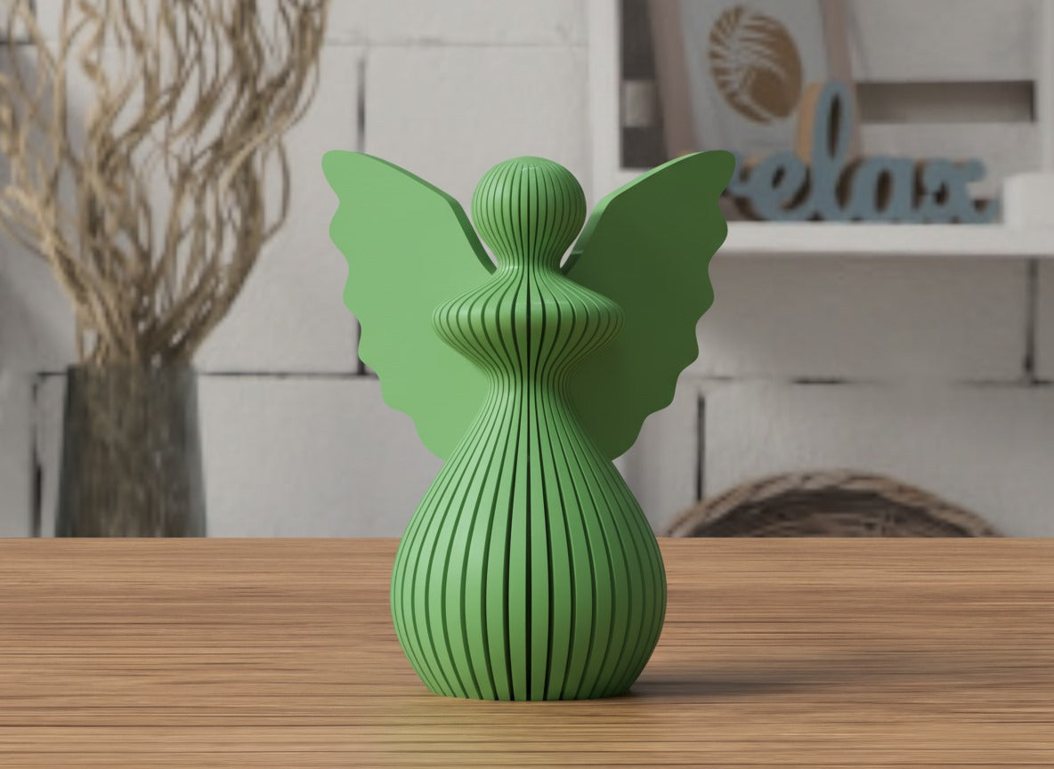Angelo di Natale in PLA 8 cm | Decorazione natalizia stampata 3D | Addobbo albero, idea regalo originale, decorazioni fatte a mano. 3DodLAB
