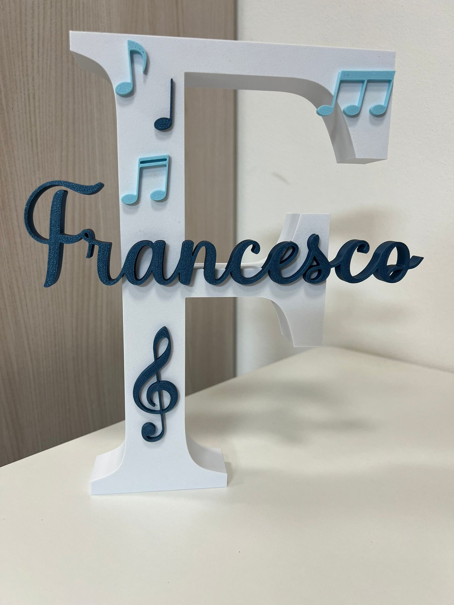 Personalized 3D Initial Letter with Name | 15–20–25–30 cm