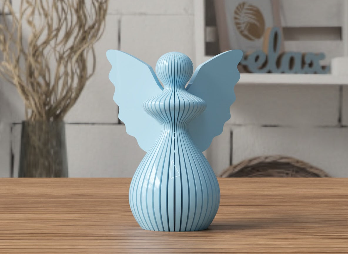 Angelo di Natale in PLA 8 cm | Decorazione natalizia stampata 3D | Addobbo albero, idea regalo originale, decorazioni fatte a mano. 3DodLAB
