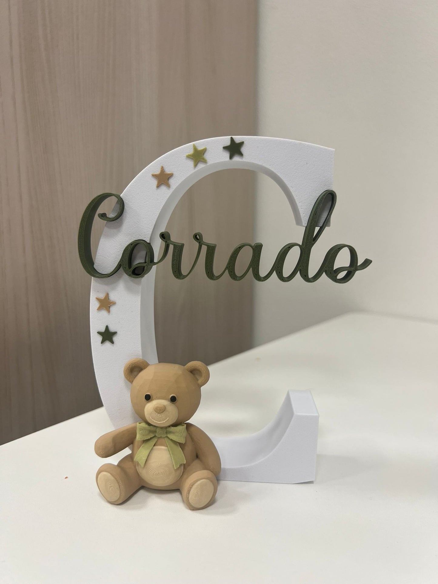 Personalized 3D Initial Letter with Name | 15–20–25–30 cm
