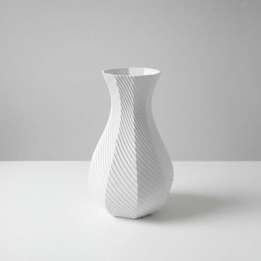 Vaso ottagonale moderno BIANCO 3DodLAB