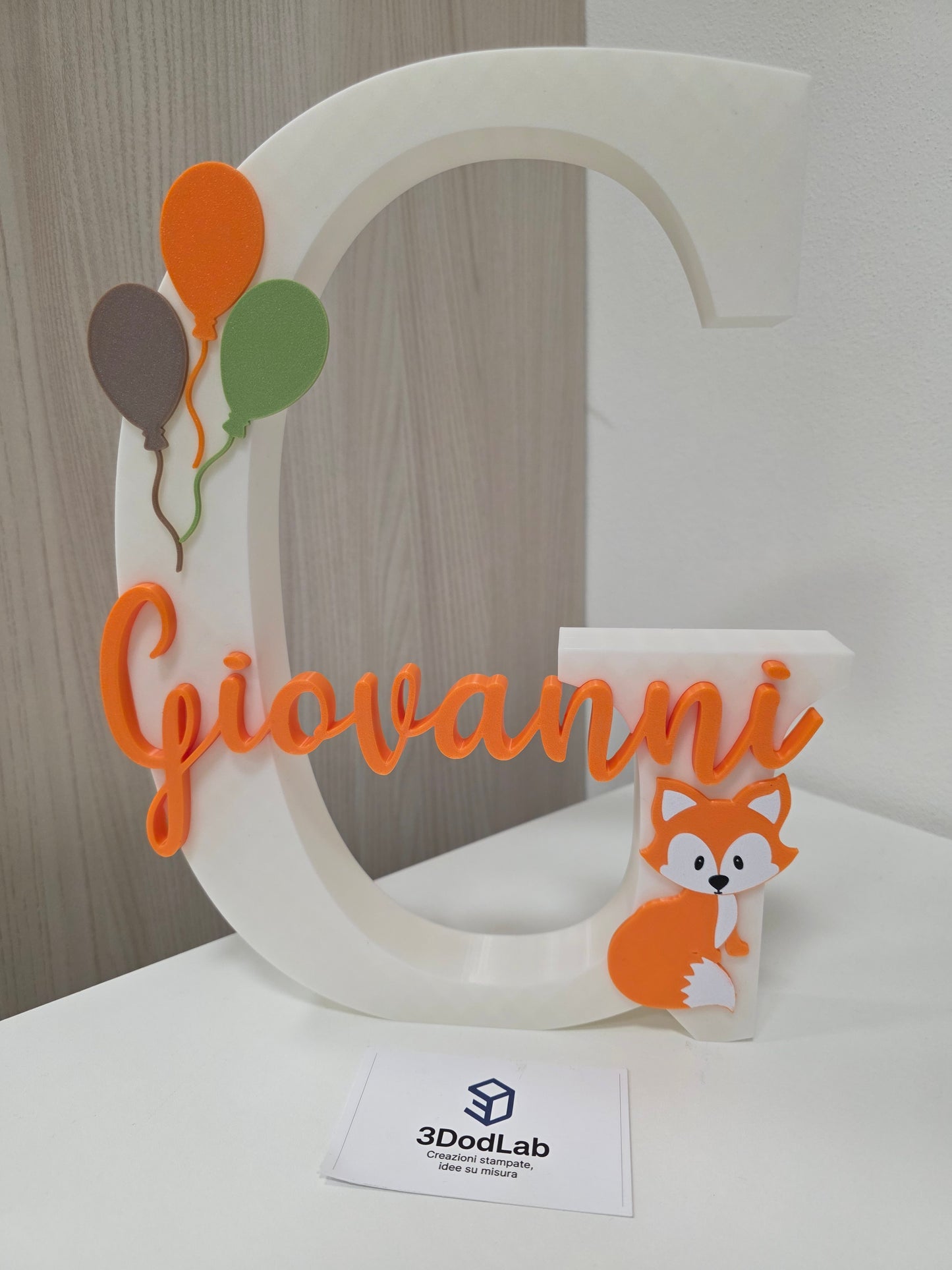 Personalized 3D Initial Letter with Name | 15–20–25–30 cm