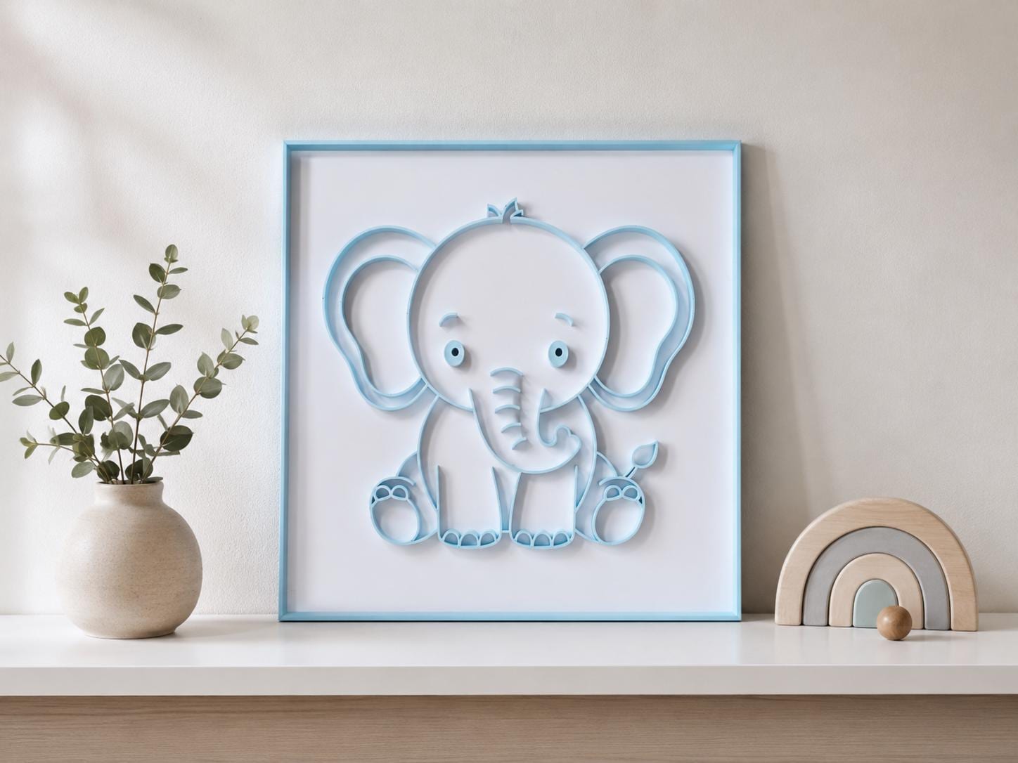 Quadro 3D Animaletto Personalizzato per Cameretta Bambini