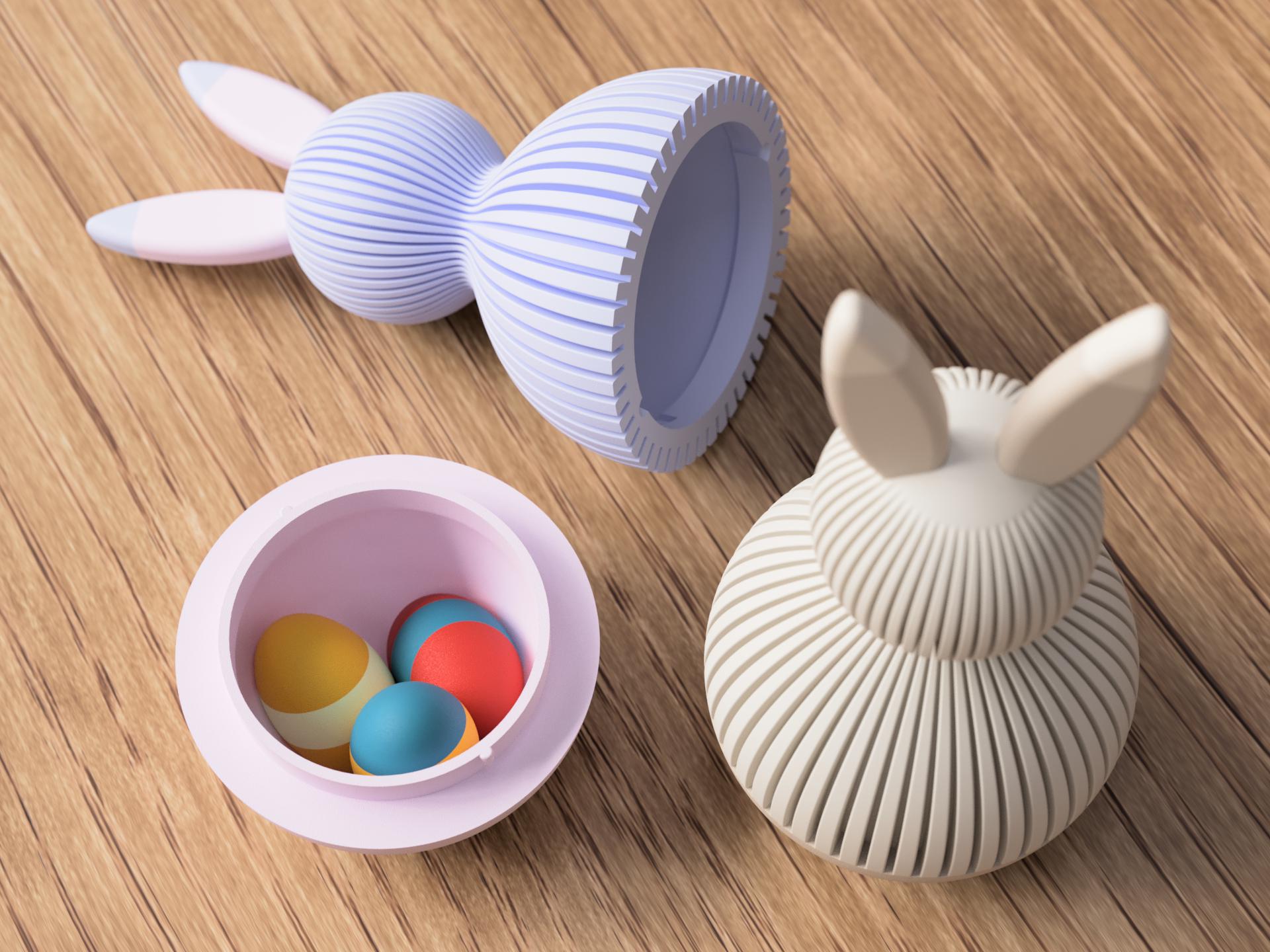 Openable Bunny Container | Japandi Minimal | Gift Box
