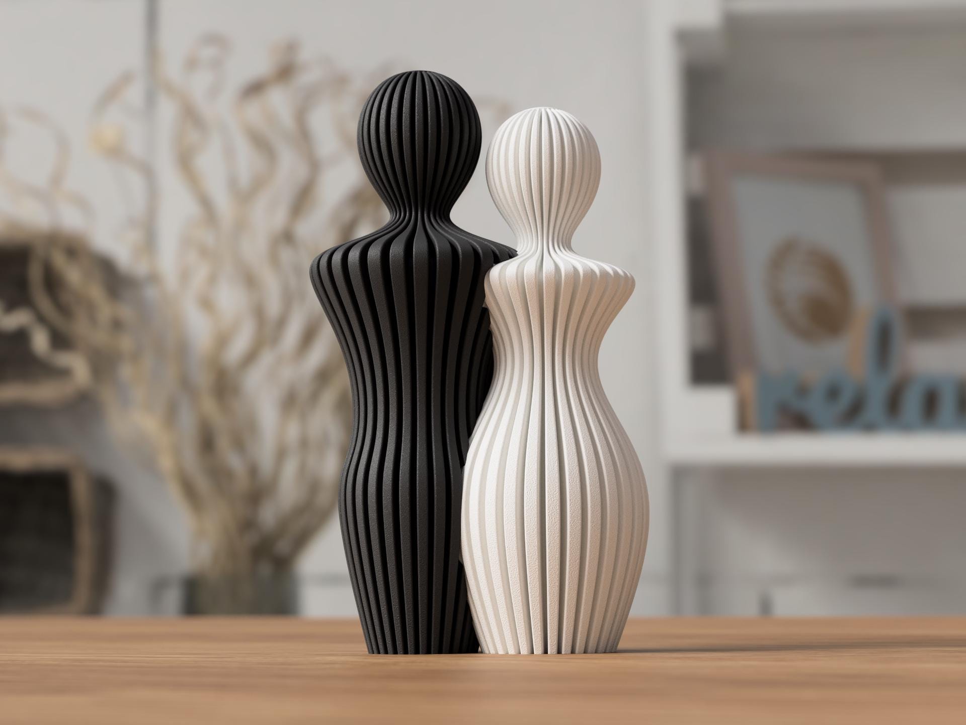 Scultura famiglia moderna personalizzata genitori e figli, decorazione casa, simbolo di amore e unione, idea regalo famiglia 3DodLAB