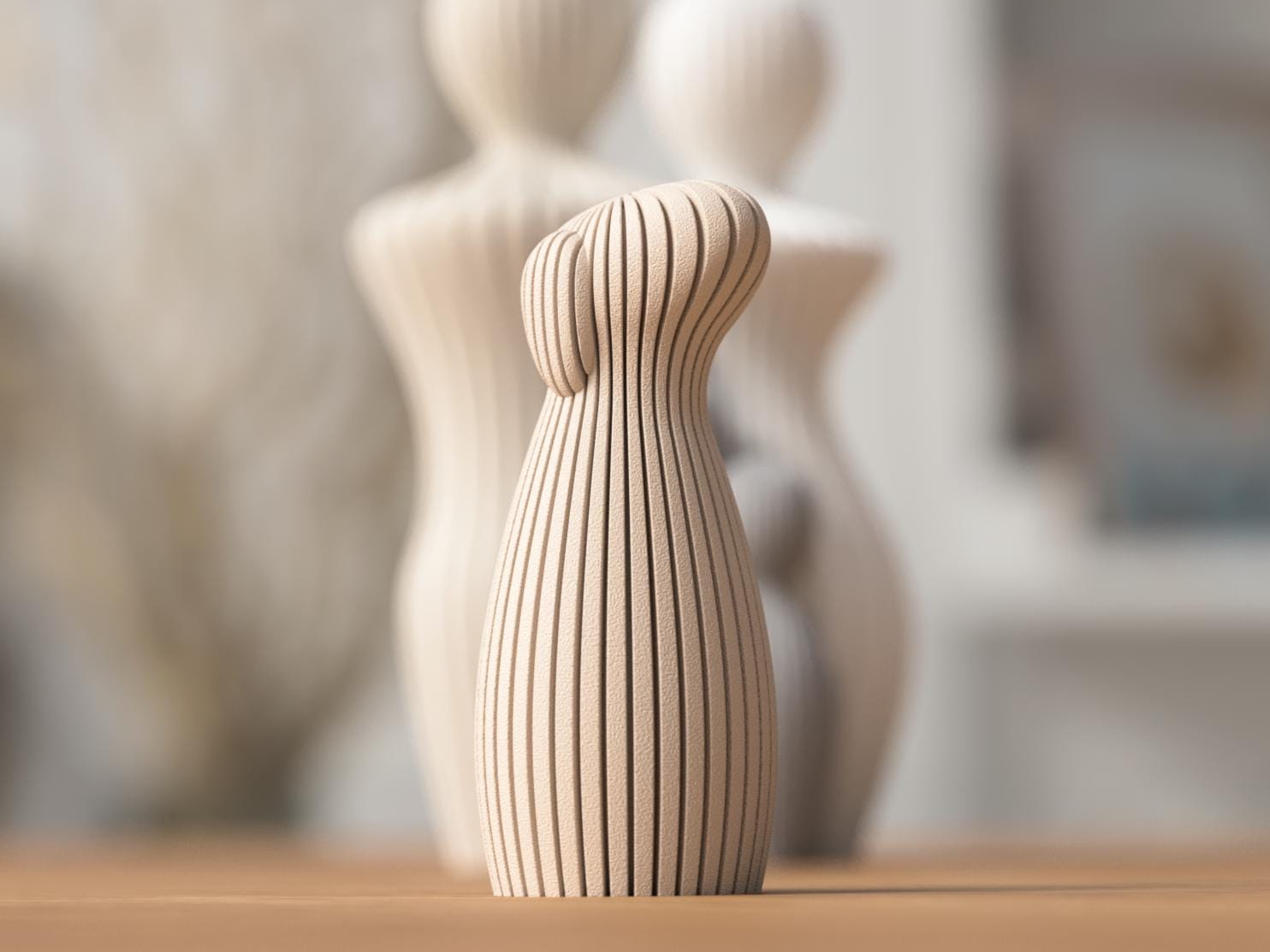 Statua Cane Minimal in PLA | Decorazione Moderna Japandi/Scandi | Stampa 3D | 3 Misure | Idea Regalo